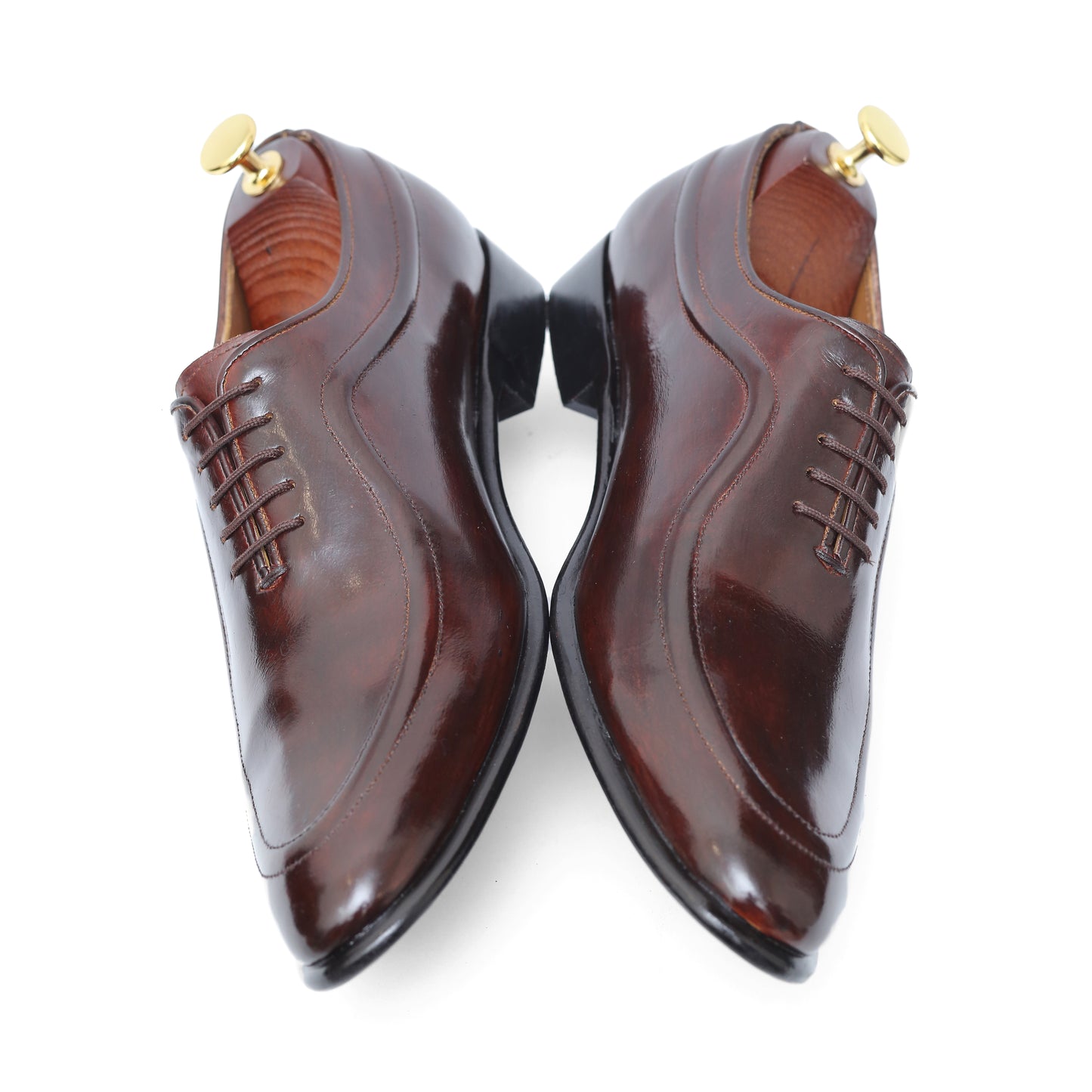 BROWN PIPELINE TWO TONE LEATHER SHOES