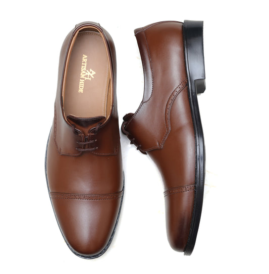 FORMAL BROWN OXFORD LEATHER SHOES