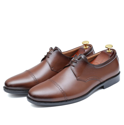 FORMAL BROWN OXFORD LEATHER SHOES