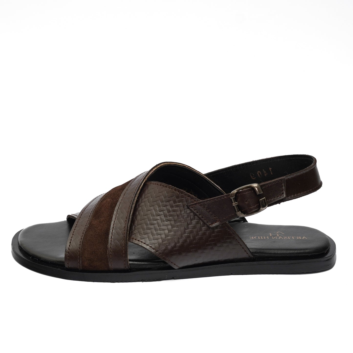 COFFEE BROWN SUEDE LEATHER SANDAL